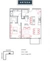 1054sqft 1 Bedroom w/Den & Balcony